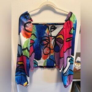 Vibrant Multicolor Women's Blouse